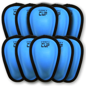 COMFY CUP IS LOW PROFILE, MADE FROM FLEXIBLE, BREATHABLE MOLDED FOAM THAT CONTOURS TO THE BODY, AND IS SIZED TO FIT LITTLE ATHLETES JUST STARTING OUT WITH CONTACT SPORTS LIKE BASEBALL, HOCKEY, LACROSSE, FOOTBALL, RUGBY, MARTIAL ARTS, SOCCER, TAE KWON DO, KARATE, SPARRING 